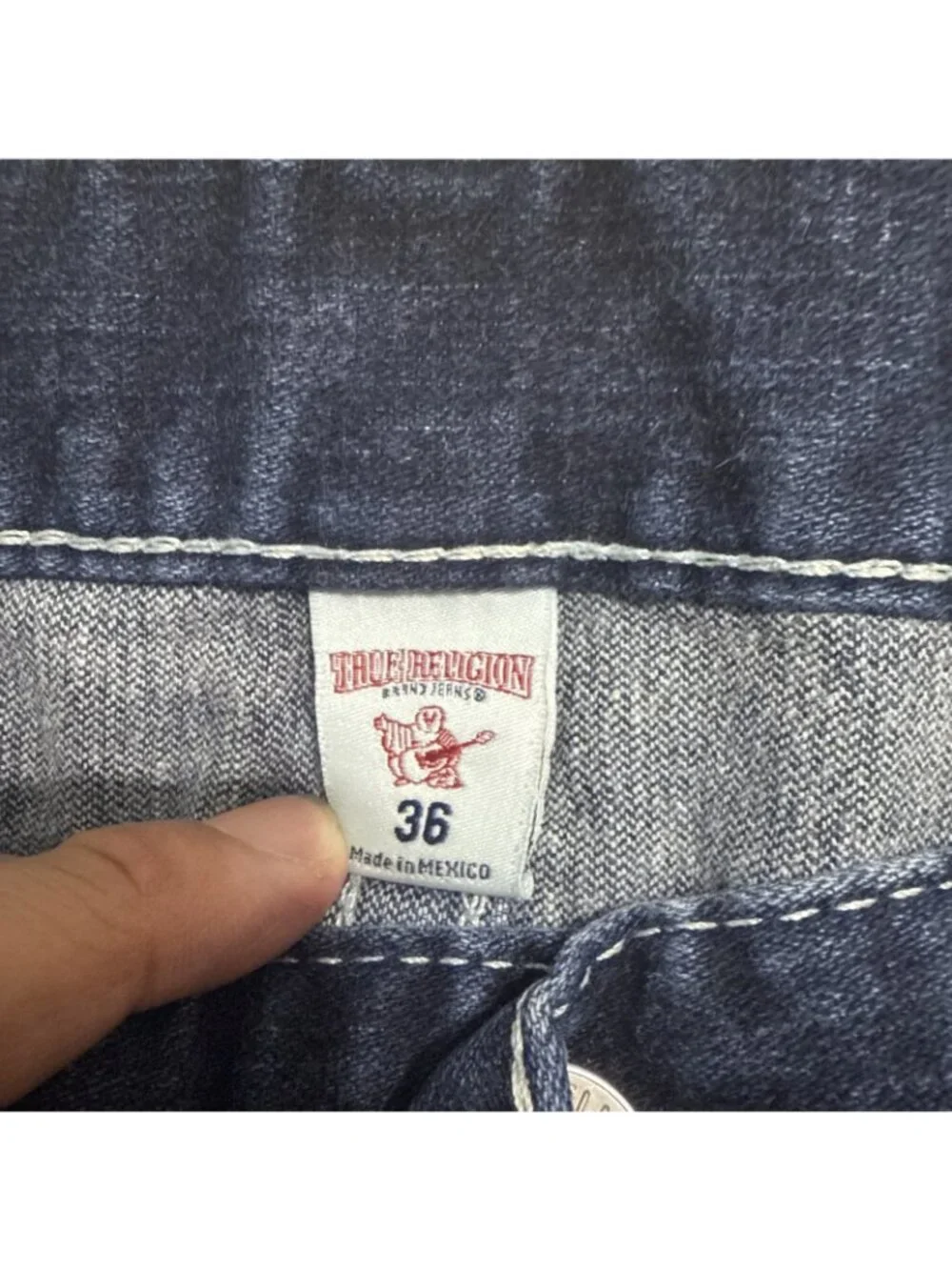 True Religion Slim Straight Mens Jeans Size 36 RN#112790 CA# 57414